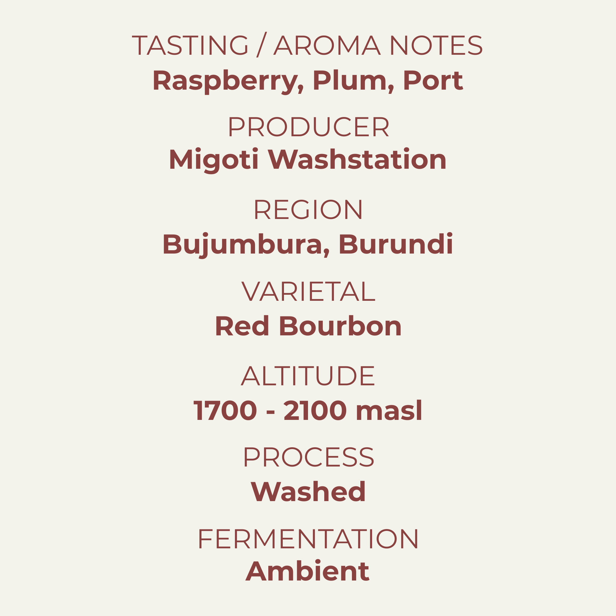 Summer Fruits, Burundi